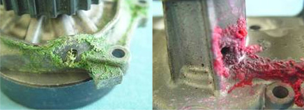 ウォーターポンプの水抜孔から水が漏れる不具合